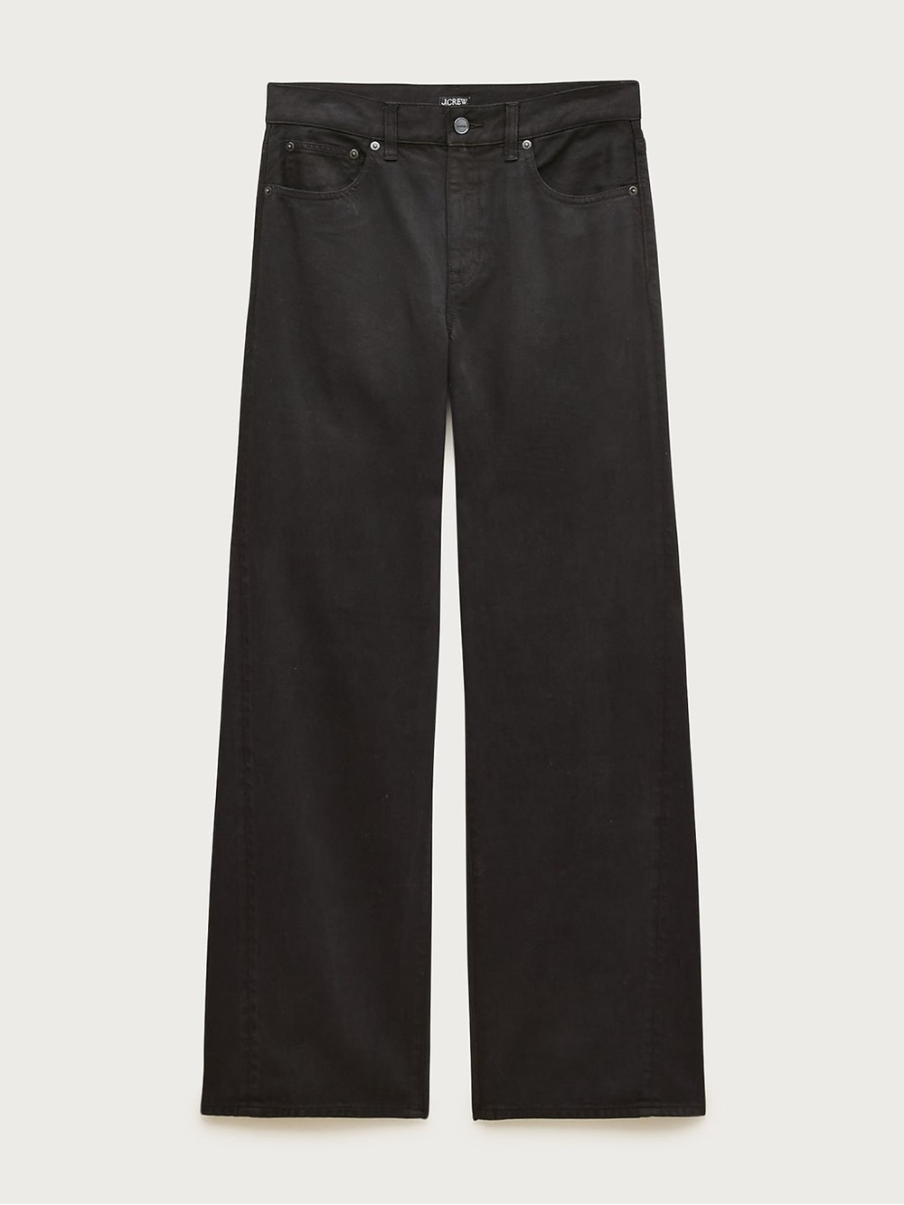 J. Crew Slim Wide Jeans High Rise Womens Black NWT $148 CN278